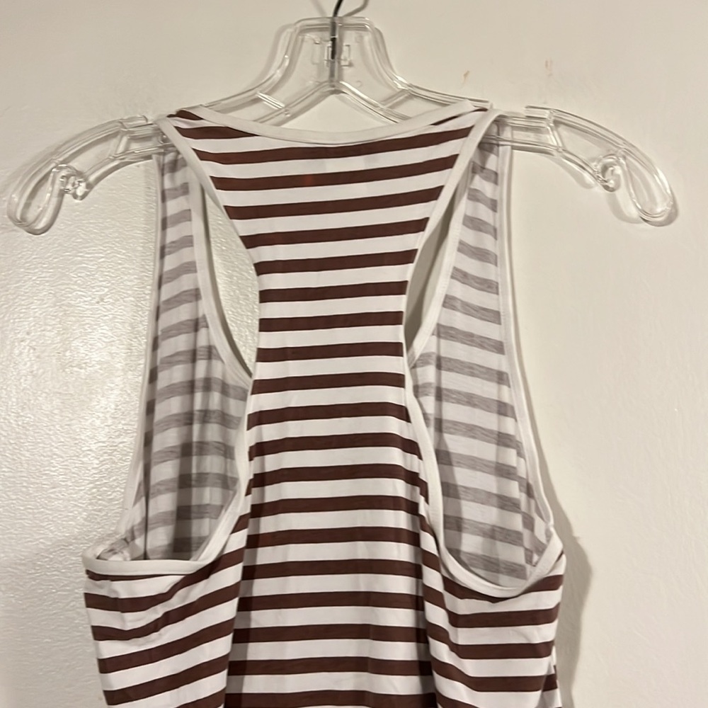 Tommy Bahama brown/white racer back maxi dress - Picture 6 of 7